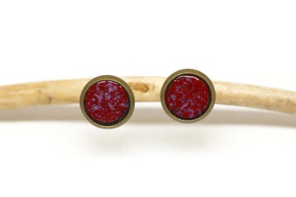 emaille_ohrstecker_rot_rosa