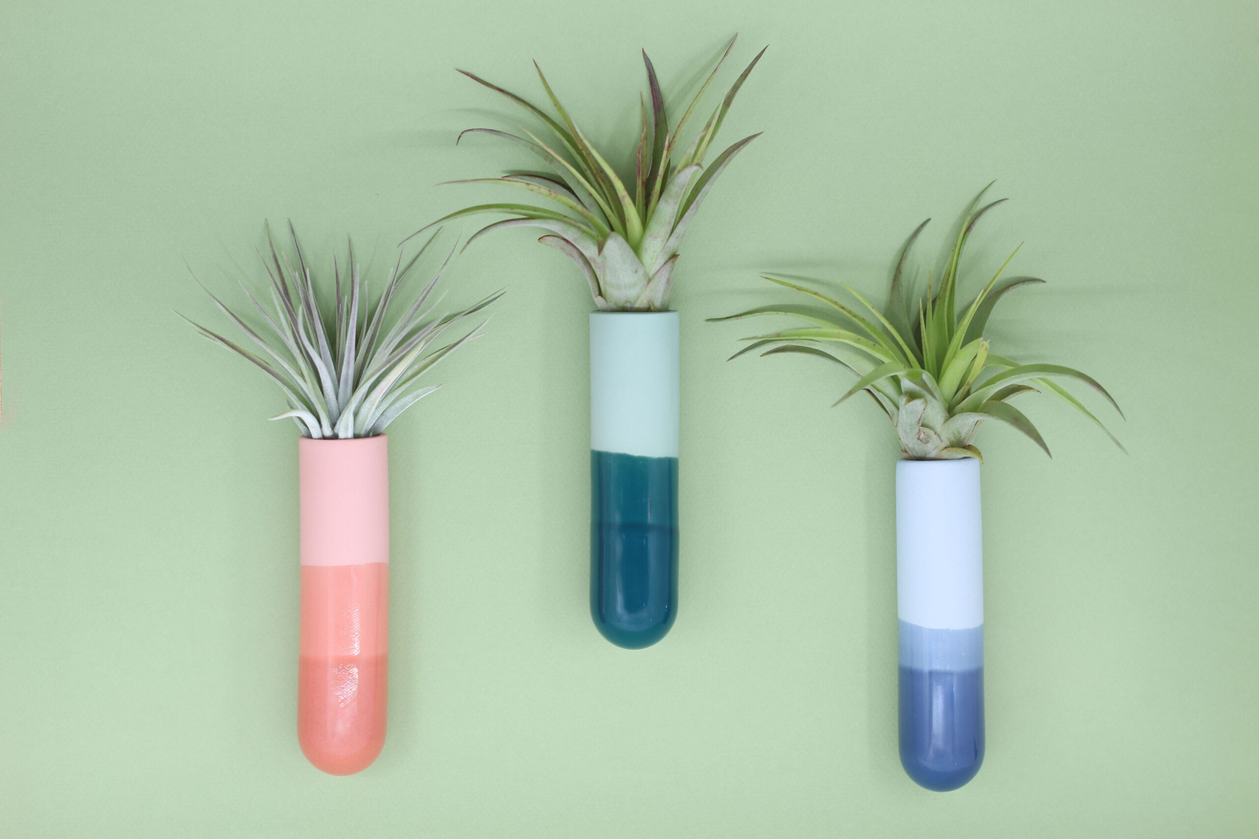 Längliche Wandvase | rot – Bild 2