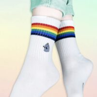 Mumin Socken | weiß Regenbogen 36-42 – Bild 2