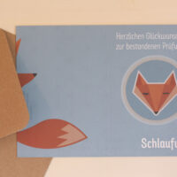 misuki Grußkarte mit Umschlag „Schlaufuchs“ – Bild 3