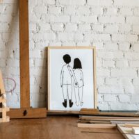 helen b Poster "naked couple back" DIN A4 – Bild 2