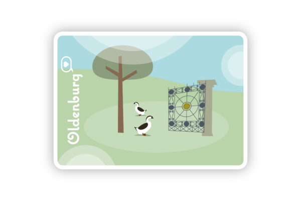 Postkarte „Schlossgarten“