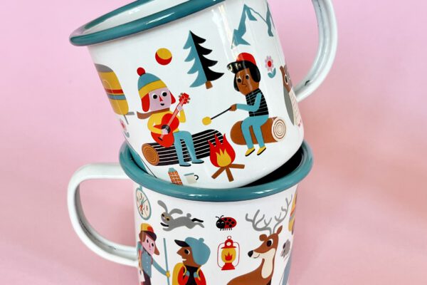 Omm Design Emailletasse camping lover – Bild 4
