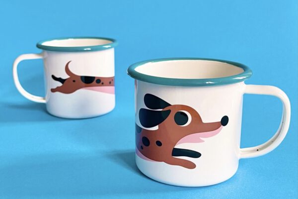 Omm Design Emailletasse Dachshund
