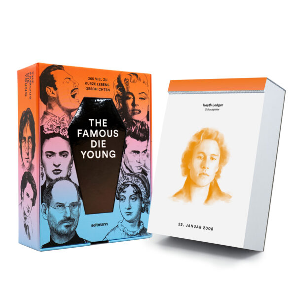 The Famous Die Young | immerwährender Tischkalender – Bild 4