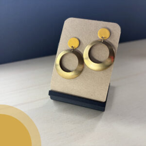misuki Messing-Emaille-Ohrstecker | gelb