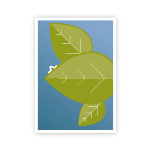 Postkarte »Raupe«
