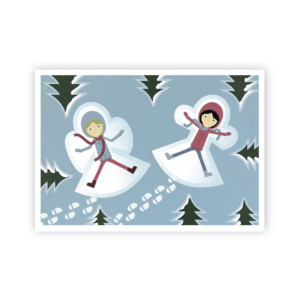 Postkarte »Schneeengel«