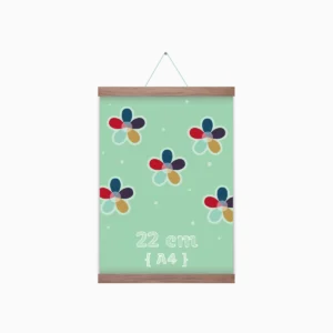 Magnetische Bildleiste | 22 cm | Nussbaum
