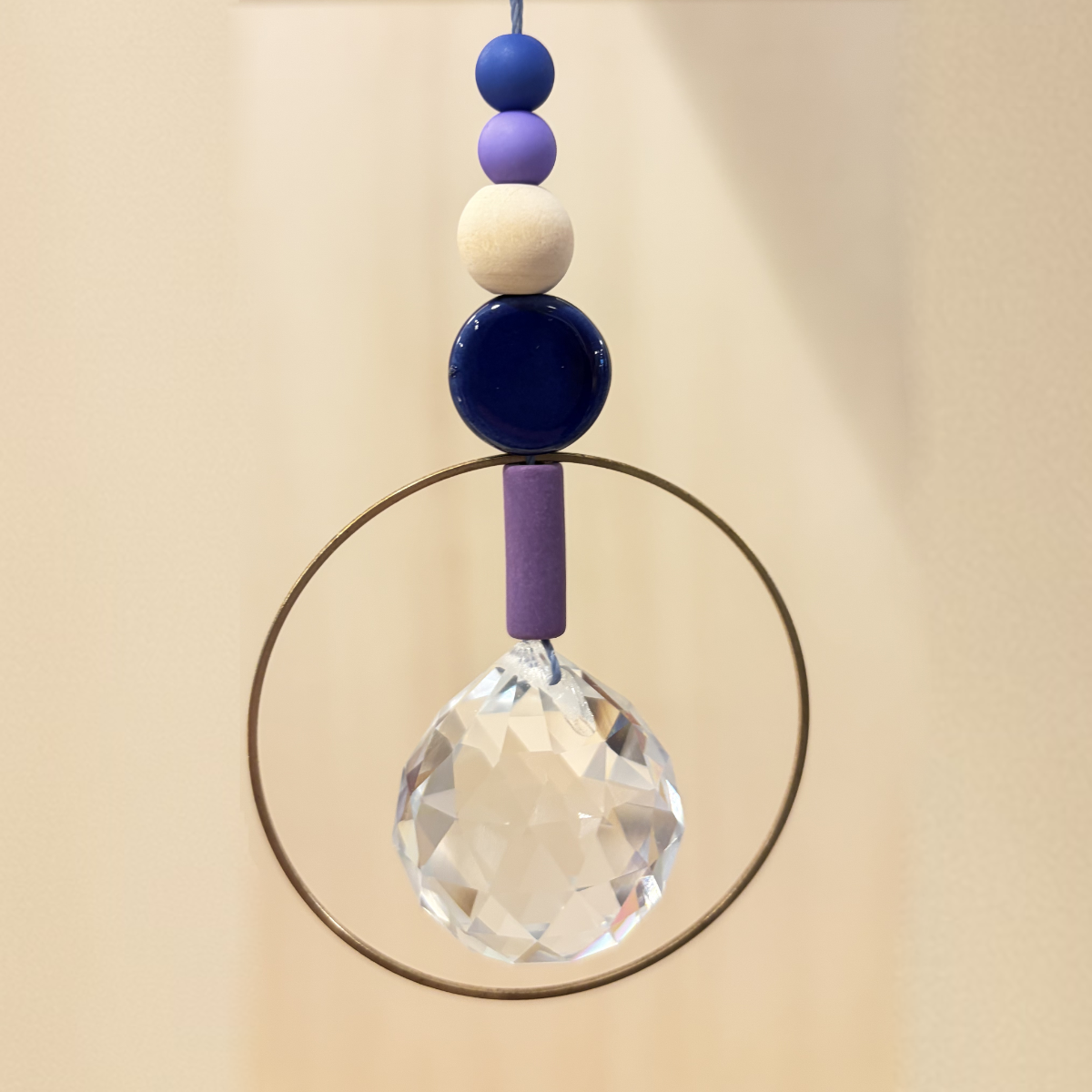 misuki Sonnenfänger | flieder - blau - beige, Messingring