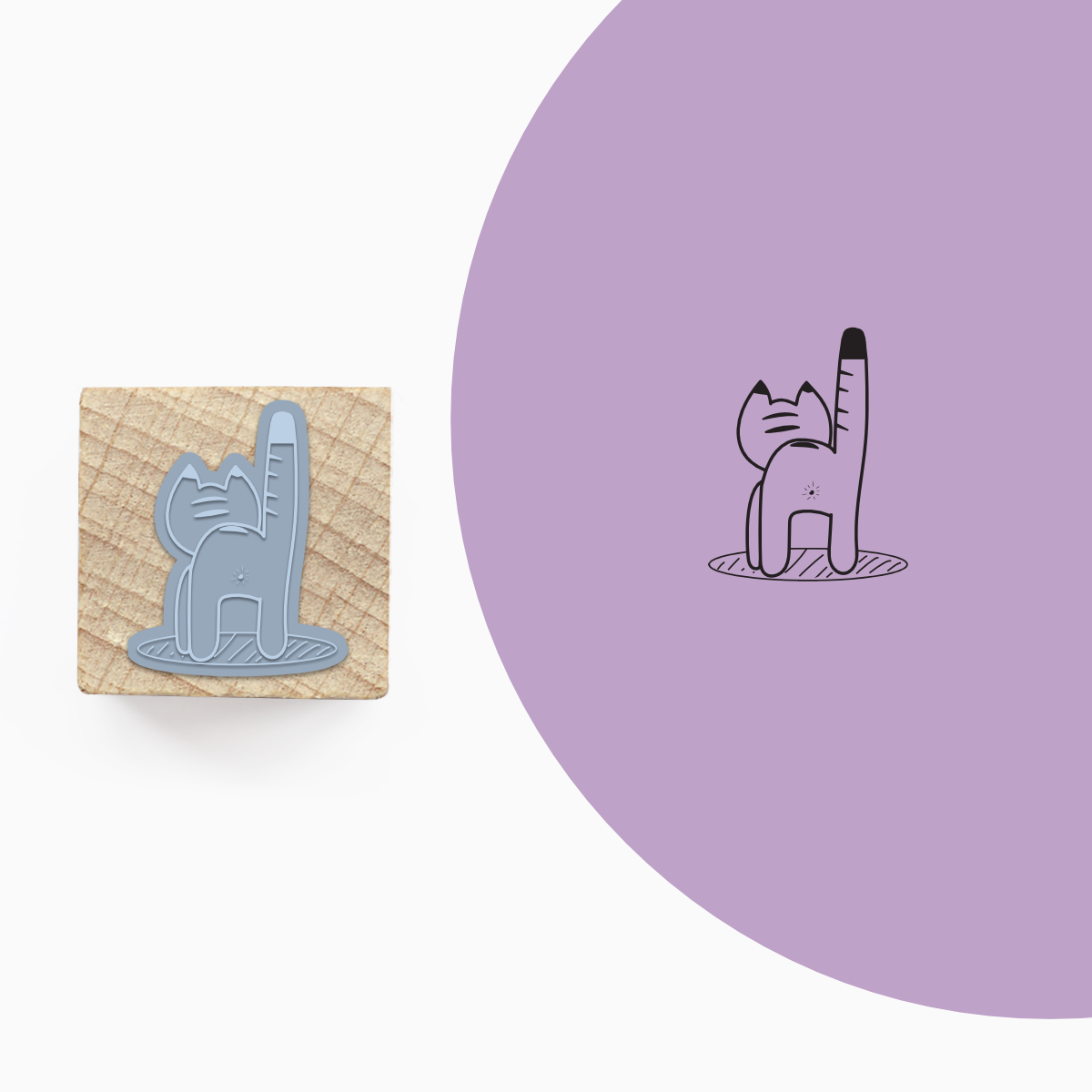 Stempel »Follow Me Katze«
