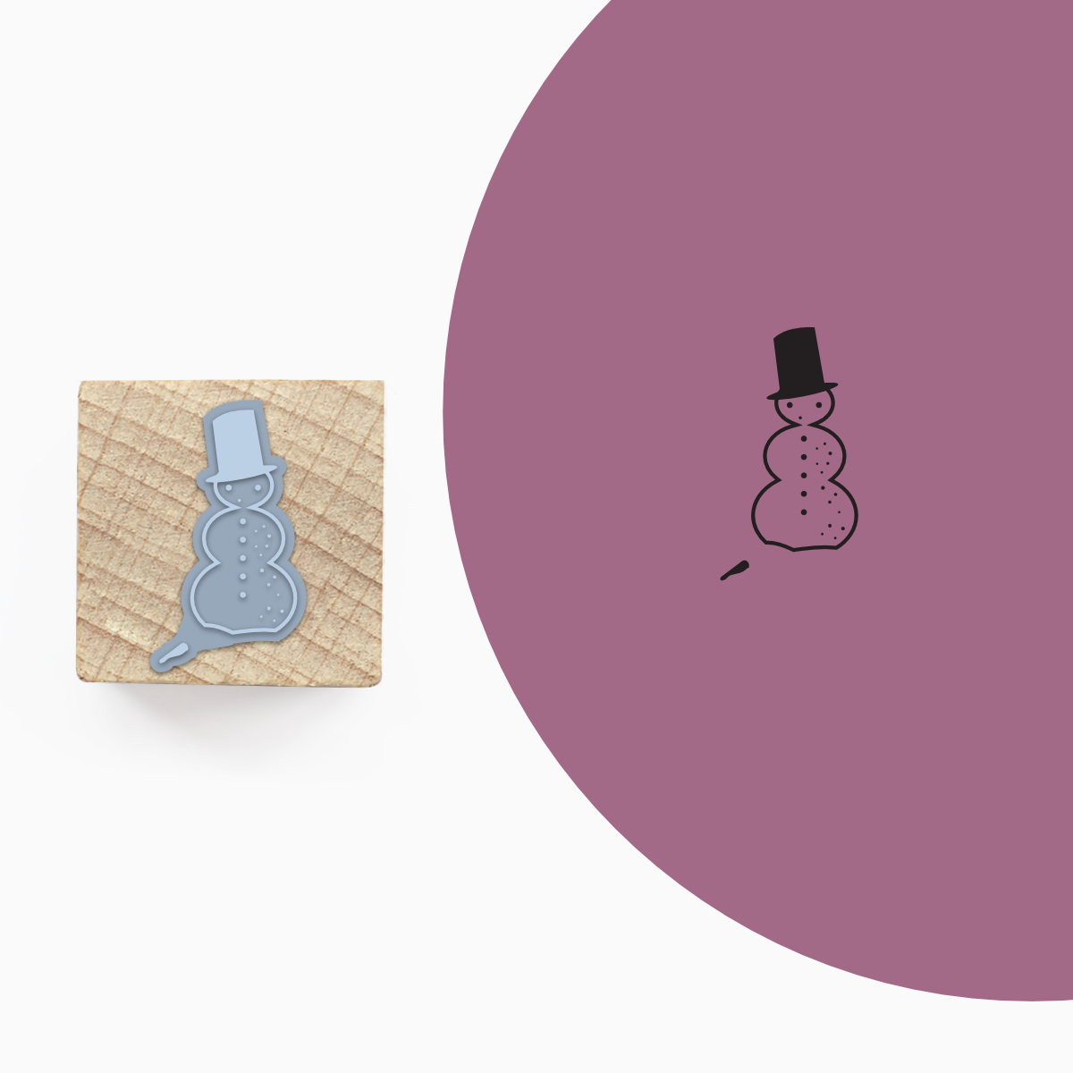 Stempel »Schneemann«