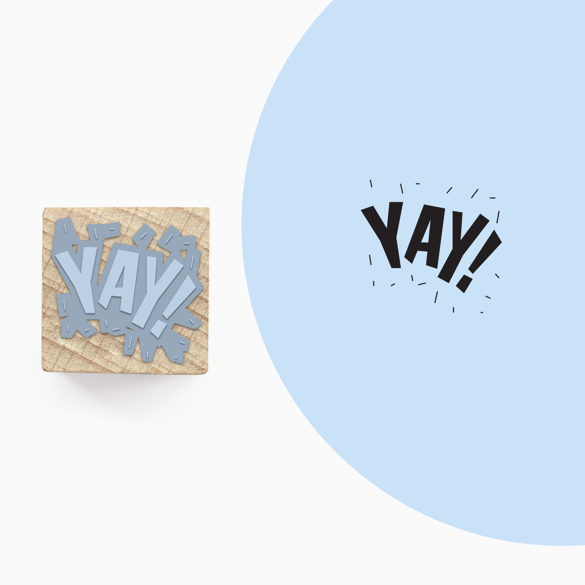Stempel »Yay!«