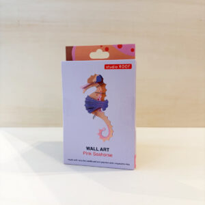 studio ROOF 3D Wanddeko »Pink Seahorse«