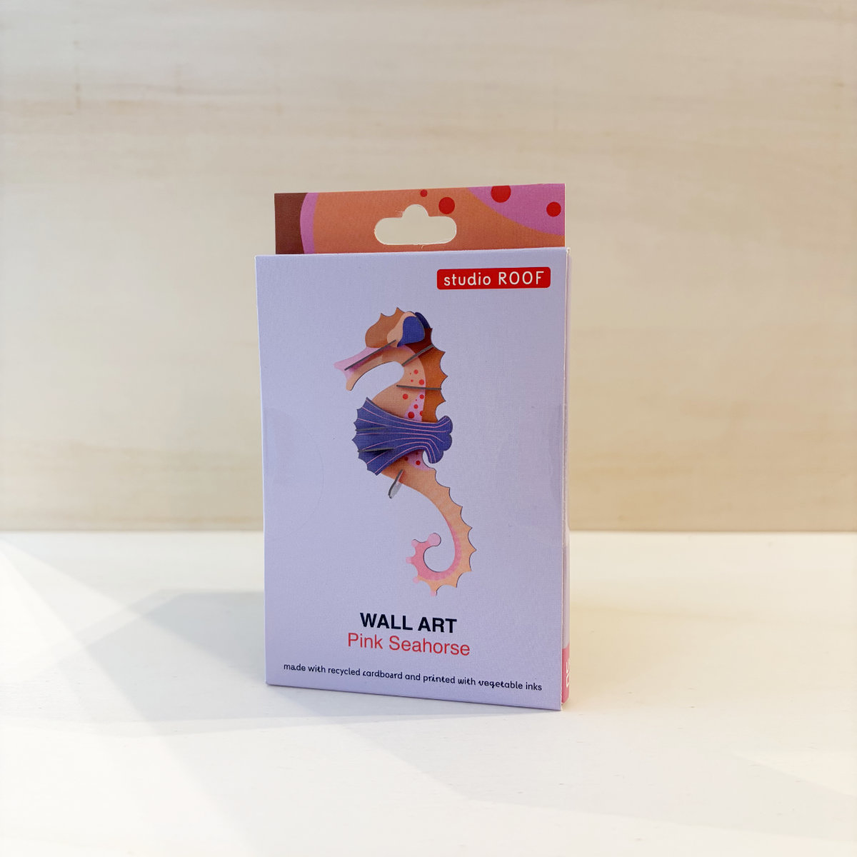 studio ROOF 3D Wanddeko »Pink Seahorse«