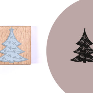 Midistempel »Weihnachtsbaum mit Lichterkette«